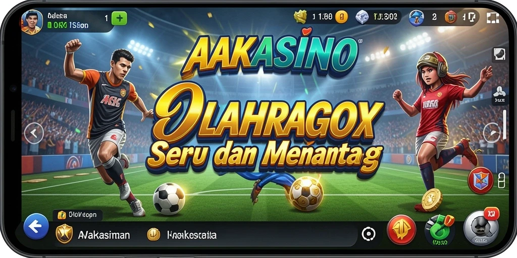 Screenshot AAKASINO menampilkan aksi seru dalam permainan olahraga.