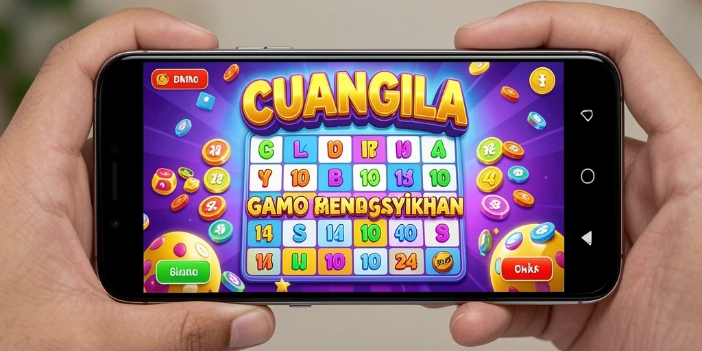 Screenshot CUANGILA menampilkan gameplay Bingo yang seru dan interaktif.