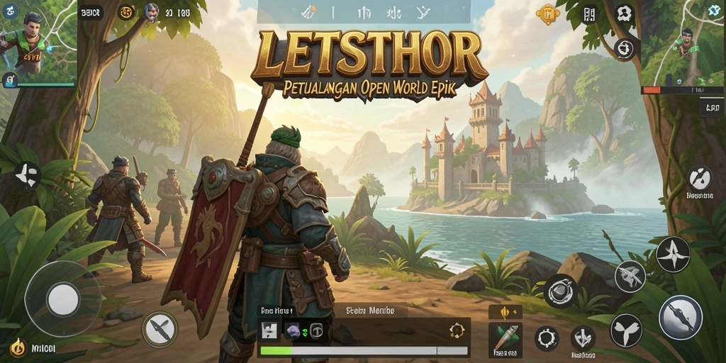Menampilkan gameplay seru di dunia Open World LETSTHOR.