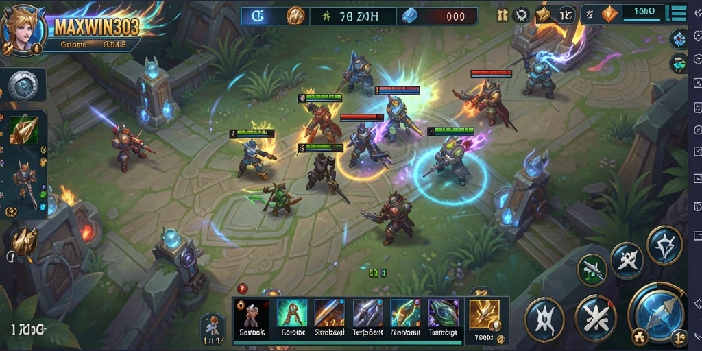 Tampilan strategis dalam gameplay <strong>MAXWIN303</strong> yang mengesankan dan interaktif.
