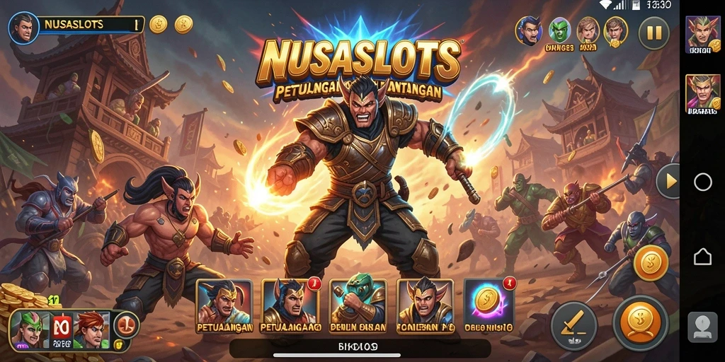 Tampilan gameplay seru NUSASLOTS dengan aksi yang mendebarkan.