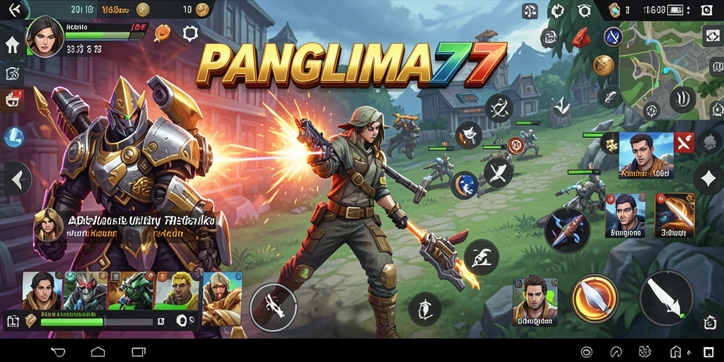 Screenshot utama PANGLIMA77 menampilkan antarmuka aplikasi Utility yang bersih.