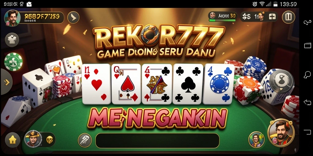 Gameplay seru dalam game Domino REKOR777 yang menyenangkan.