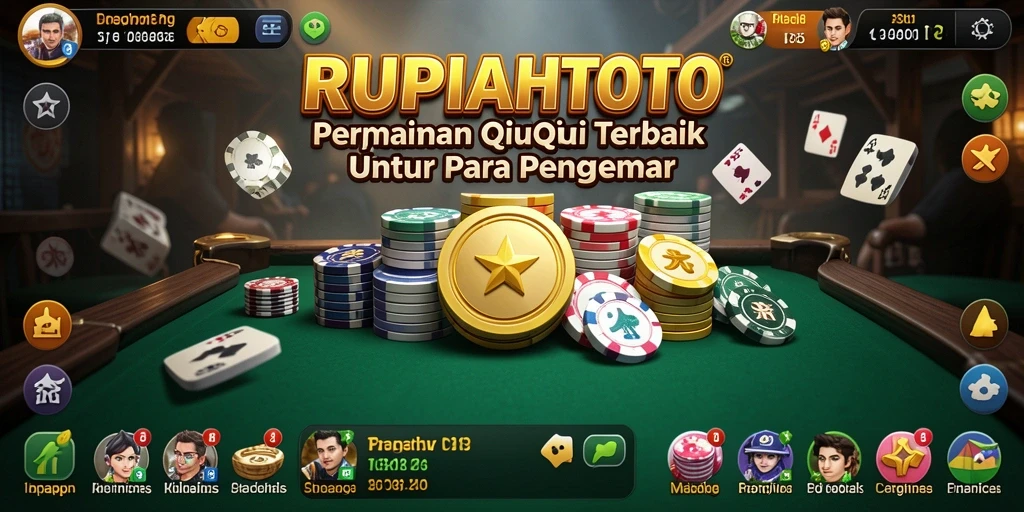 Tampilan screenshot RUPIAHTOTO menampilkan gameplay QiuQiu yang seru.