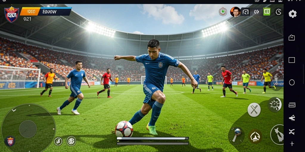 Tangkapan layar V21 menampilkan momen seru dalam permainan olahraga.