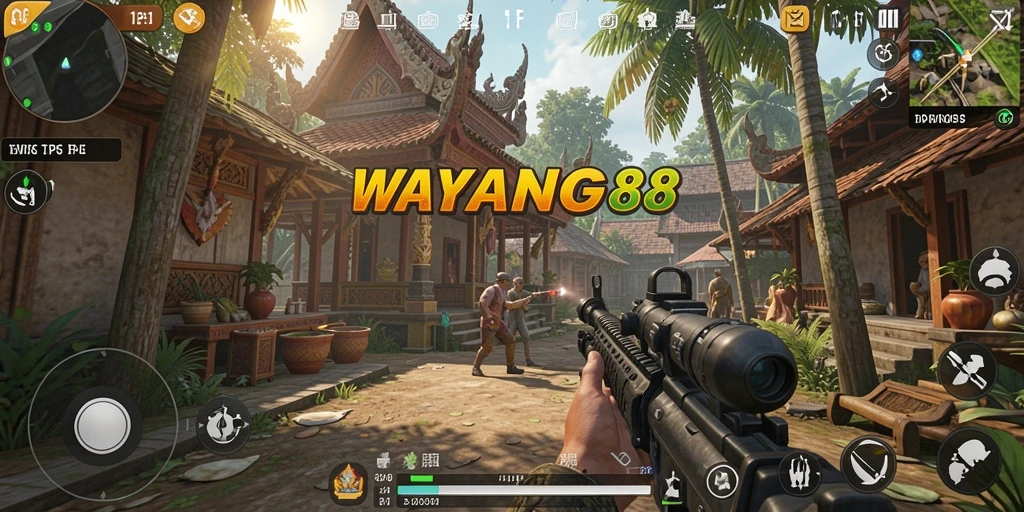 Tampilan gameplay seru dari WAYANG88 dengan aksi menegangkan.