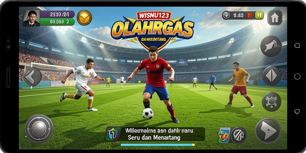 Tampilan menarik dari gameplay WISNU123 yang penuh aksi olahraga.